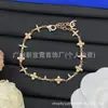[Novidades Contínuas] Pulseira Cruzada Nova de Alta Qualidade Réplica Lv Letra V com Etiquetas, Artesanato de Ponta Atacado