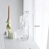 Ornamentos de vaso de vidro de alta aparência em estilo moderno e simples para restaurante de hóspedes, vaso de quarto, arranjo de flores, decoração de alto nível