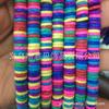 Cuentas espaciadoras de piedra volcánica color piedra volcánica espaciador junta tórica cuentas planas semiacabadas disco accesorios DIY cuentas espaciadoras al por mayor