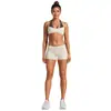 Conjunto de roupas fitness transfronteiriço, secagem rápida, design estiloso nas costas, top esportivo color-blocking, conjunto de roupa esportiva casual para corrida ao ar livre, yoga