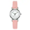 Relojes para Mujer de Stock Listo del Fabricante, Relojes Pequeños y Exquisitos de Imitación de Cuero para Niñas, Relojes de Cuarzo para Mujer, Relojes de Pulsera para Mujer