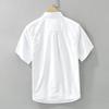 Camisa de algodón de manga corta japonesa de verano para hombre, elegante, combinable y de alta gama, 8896