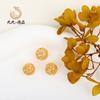 Bolas de circonita con microincrustaciones de oro de 14 quilates que conservan el color, accesorios de cuentas sueltas, cuentas espaciadoras para bricolaje, pulseras, accesorios de material de joyería, bolas huecas
