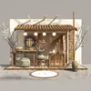 Decoración Comercial, Quioscos de Nuevo Estilo Chino, Elementos de Paisajismo, Accesorios Populares para Fotos y Fábrica de Producción