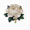 Imanes de Nevera de Flores, Souvenirs de Viaje de Flor de Peonía, Imanes de Hierro Magnéticos de Peonía para Nevera