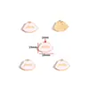 Accesorios de Joyería de Aleación para Hacer Manualidades con Forma de Gota de Aceite Bolsita de Maquillaje para Niñas Accesorios de Tacones Altos Pulsera Pendientes Colgante W507