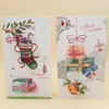Nuevo Estilo Venta Directa Creativa Hecha a Mano Tarjeta de Felicitación Navideña 3D Comercio Exterior Polvo Dorado Brillante Tarjeta de Bendición Navideña Tarjeta de Invitación