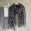 Bufanda Retro de Lujo con Estampado de Leopardo para Mujer 2026 Nuevo Estilo Chica Picante Fina Decoración para el Cuello Bufanda de Seda