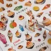 Yuxian Paisajismo Stickers de Comida Serie Casa Deliciosa Estilo Antiguo Material Versátil Manualidad Decoración DIY Guka Collage