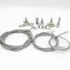 Cable de Acero Cable de Acero Inoxidable Cable Colgante Cable de Acero Recubierto 1.5 Mm Cuerda para Lámpara Candelabro Accesorios de Ferretería para Iluminación
