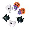 Halloween Calabaza Sombrero de Bruja Fantasma Resina Accesorios Llavero Colgante Decoración DIY Pegatina para Funda de Teléfono