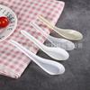 Cucharas Desechables de Plástico Espeso para Sopa China, Cucharas Grandes de Tambor para Arroz y Fideos, Cucharas de Comedor, Cucharas de Plástico para Llevar, Ventas del Fabricante