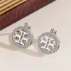 Brincos de clipe redondos estilo europeu e americano cravejados de diamantes, não precisam de furo, brincos de luxo de alta qualidade, estilo para o dia a dia, brincos que não desbotam
