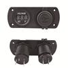 Nuevo voltímetro redondo para coche doble USB una sola lámpara 3.1A combinación de panel de dos orificios modelos de coche disponibles
