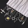 Colar europeu e americano de marca de moda popular transfronteiriça, pingente de liga de zinco, DIY, feito à mão, caseiro, nicho, luxo leve, pingente com senso de alta qualidade