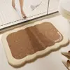 Alfombrilla de Suelo Especial para Baño tipo Cachemira Absorbente Resistente a la Suciedad Fácil de Cuidar Felpudo Hogareño para Baño Entrada de Puerta de Baño Alfombrilla Antideslizante