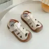 Zapatos para Bebé de Punta Cerrada Anticolisión Unisex para Niños Sandalias Casuales de Playa para Niños Sandalias para Niños Cuero Suave Suela Suave Zapatos para Caminar para Bebé