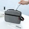 Bolsa de tocador simple para hombre para exteriores transfronteriza, bolsa de almacenamiento de productos para el cuidado de la piel de viaje, bolsa cosmética portátil de doble capa a prueba de humedad
