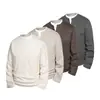 Otoño 2026 Nuevo Sudadera de Manga Larga Suelta Falsa de Dos Piezas para Hombre Capa Base Sudadera Superior para Pareja