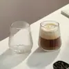 Vaso de vidrio perlado acanalado, vaso popular para jugo, vaso transparente, vaso práctico para agua en casa