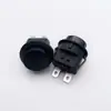 Suministro de fábrica PS102B-2010001BB(S) interruptor de botón impermeable negro de dos patas interruptor de barco