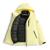 Casa de pájaros Chaqueta exterior de estilo similar para mujer Otoño Invierno Tres en uno A prueba de viento Impermeable Cálida Conjunto de dos piezas Ropa de Montañismo Ropa de abrigo para hombre