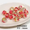 Cuentas Lindas Pintadas a Mano Corazón Colorido Verano Dopamina Accesorios para Ropa Cuentas Sueltas DIY Niña con Cuentas Puntos