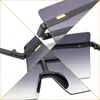 [Personalizado] Gafas de Sol Cuadradas Grandes para Mujer, Modernas Gafas de Sol de Marco Cuadrado Grande sin Montura Estilo Europeo y Americano de Una Pieza para Mujer 6932