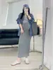 Falda Larga de Una Pieza de Color Sólido para Maternidad de Primavera y Otoño, Cintura Alta, Holgada, Cómoda, Adelgazante, Adecuada para el Uso Diario, el Hogar y Salidas, Bodycon Larga
