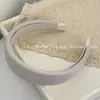 Diadema de Esponja Azul Gris de Alta Calidad, Retro y Artística, Versátil para el Uso Diario, Lavado de Cara y Peinado para Mujeres