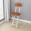 Silla Plegable, Silla de Comedor para el Hogar, Silla Simple, Silla de Respaldo para Ocio, Taburete para Dormitorio, Silla para Balcón, Pista Redonda Portátil para Adultos