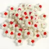 Flores Pompon Tejidas a Mano DIY Accesorios Multicolor Joyería Bolsas Productos Terminados Venta al por Mayor en Stock