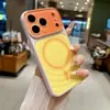 Magnético 3D de Onda de Alto Valor Aplicável para Capa de Celular Apple 17promax iPhone18pro Color Blocking 16/15