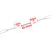 Nueva Cadena Larga Ovalada Estampada de Acero Inoxidable Material para DIY Collar Pulsera Cadena de Cara Cortada Accesorios de Joyería de Moda