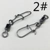 Weihe Sports Giratorio Americano de Alto Giro Anillo de 8 + Pin Mejorado (10 # --2 # ) Accesorios Giratorios para Conectores