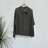 Chaqueta para Mujer Issey Miyake Otoño 2025 Nuevo Estilo Popular Solapa Un Botón Manga Larga Estilo Suave Versátil para Viajar y el Trabajo Cárdigan Top