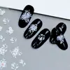 Novo Adesivo para Nail Art Estéreo 5D Em relevo Borboleta Flor Renda Laço Rosa Adesivo de Unha de Alta Qualidade