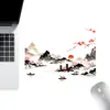 Fornecimento Especial Transfronteiriço de Mouse Pad Flor de Cerejeira Tinta, Tapete de Mesa para Jogos Estilo Japonês, Pad Espessado Antiderrapante para Teclado de Computador Atacado