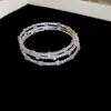 Pulseira Ajustável Flor Rombo Zircônia Vazada Leve Luxo High-End Pulseira Fashion Versátil Simples