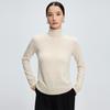 Suéter de Cachemira de Una Pieza sin Costuras para Mujer Otoño e Invierno Jersey de Cuello Alto Top de Color Sólido Cálido Lana Tejida Base Suéter de Cachemira
