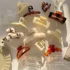 Pinza de Tiburón Acrílica Marrón Grande Estilo Coreano de Verano Pinza Cuadrada Pasador Elegante para la Parte Trasera de la Cabeza Pasador de Gama Alta