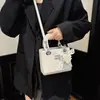 Bolso Estético de Alta Apariencia, Bolso Cuadrado Pequeño de Nicho Estilo Coreano, Bolso de Hombro Elegante y Sencillo, Bolso Cruzado de Nueva Moda para la Temporada