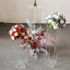 Marco Geométrico Removible Transparente Acrílico Personalizado Decoración de Mesa Soporte para Flores Adecuado para Boda Fiesta de Cumpleaños