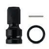Adaptador de llave de batería de litio, adaptador de cabeza hexagonal telescópica, adaptador de broca de 1/2 a 1/4, manguito de resorte