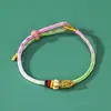 Pulsera de Nudo Wenchang Estilo Nuevo, Cuerda de Colores, Hilo Rojo Tejido a Mano, Buena Suerte en los Exámenes, Pulsera DIY de Pez Koi