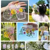 Marcadores de Página de Flores Secas, Materiais DIY Artesanais, Frascos Transparentes para Espécimes, Primavera em uma Garrafa, Flores Prensadas Caseiras, Plantas, Flores para Alunos do Ensino Fundamental