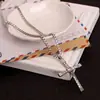Joias europeias e americanas Toledo velocidade e paixão 8 Pingente de colar de Cruz colar masculino com corrente para roupa suéter