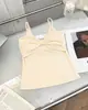 Camisola de Estilo Dulce y Suave Coreano con Cuello en V Llegada Nueva de Verano Absolutamente Hermosa Rosa Fufu Leche Top sin Mangas Retorcido