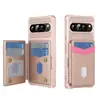 Adecuado para funda de teléfono Google Pixel 11ProXL, soporte con ranura para tarjeta Google 10, cubierta protectora de cuero con orificio para empujar la tarjeta