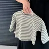 Traje para Bebé Niña Otoño Nuevo Estilo Coreano Moda para Bebé Súper Lindo Camiseta Rayada Mono con Tirantes Conjunto de 2 Piezas Otoño